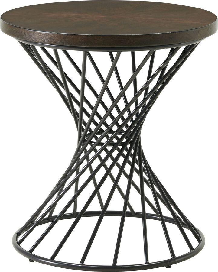 Elements Side & End Tables - Williams Round End Table in Walnut