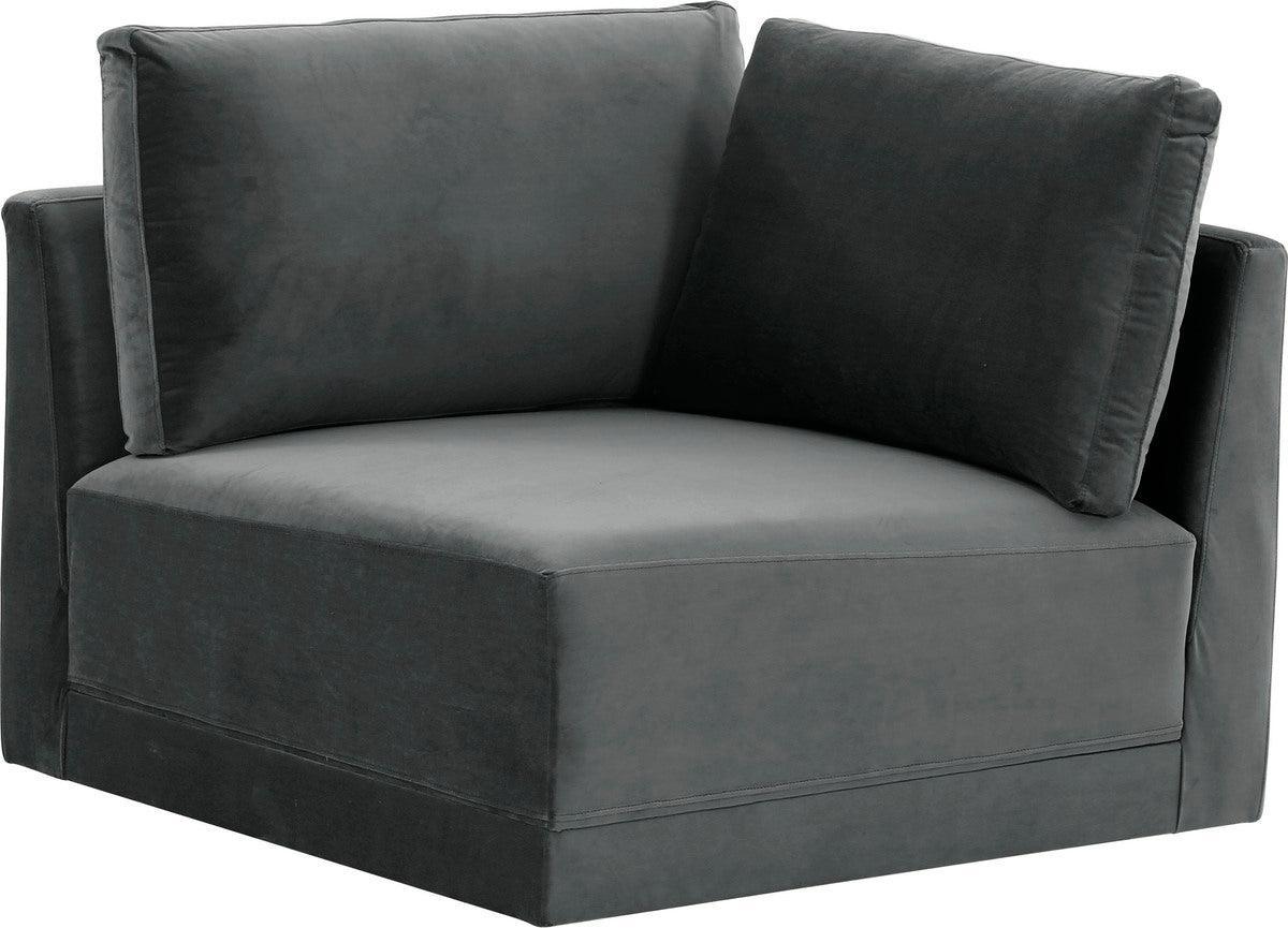 Tov Furniture Accent Chairs - Willow Charcoal Corner Chair