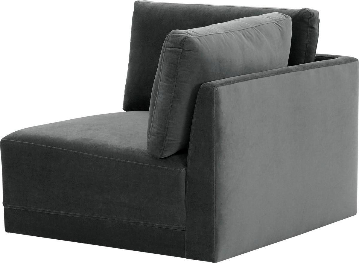 Tov Furniture Accent Chairs - Willow Charcoal Corner Chair