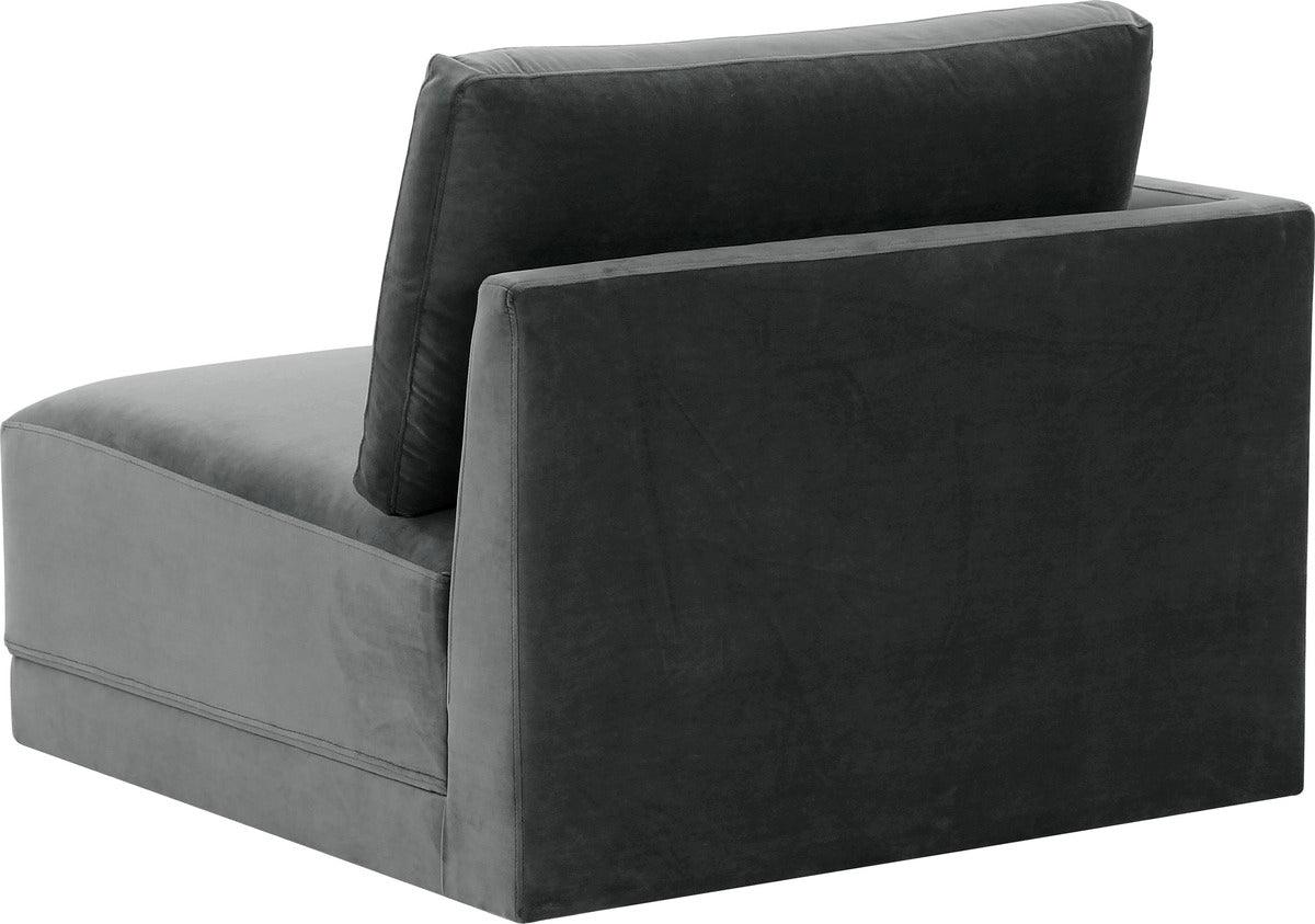 Tov Furniture Accent Chairs - Willow Charcoal LAF Corner Chair