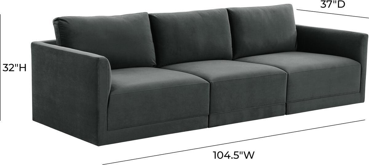 Tov Furniture Sofas & Couches - Willow Charcoal Modular Sofa