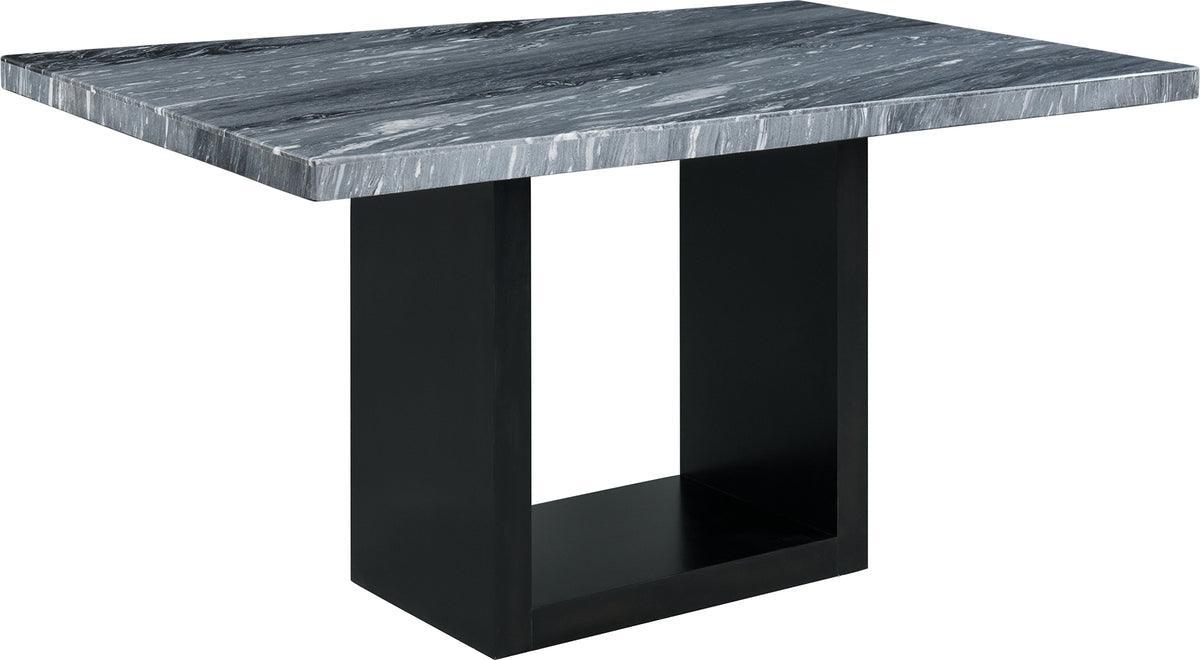 Elements Dining Tables - Willow Marble Counter Height Table in Gray