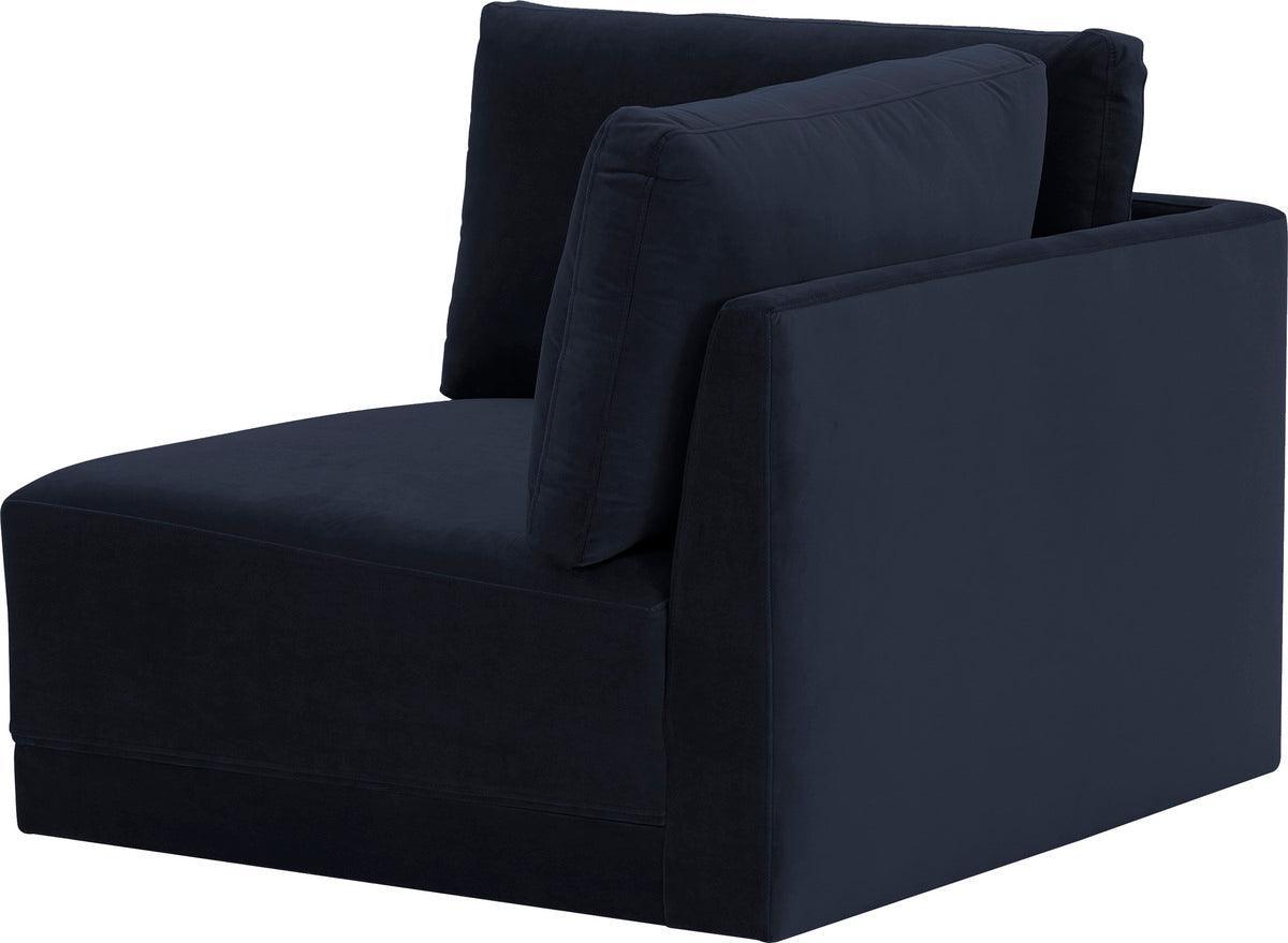 Tov Furniture Accent Chairs - Willow Navy Corner Chair