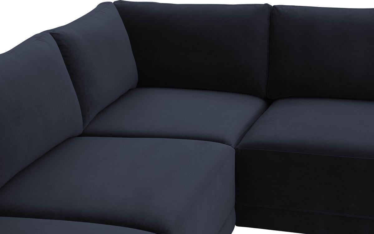 Tov Furniture Sectional Sofas - Willow Navy Modular L Sectional