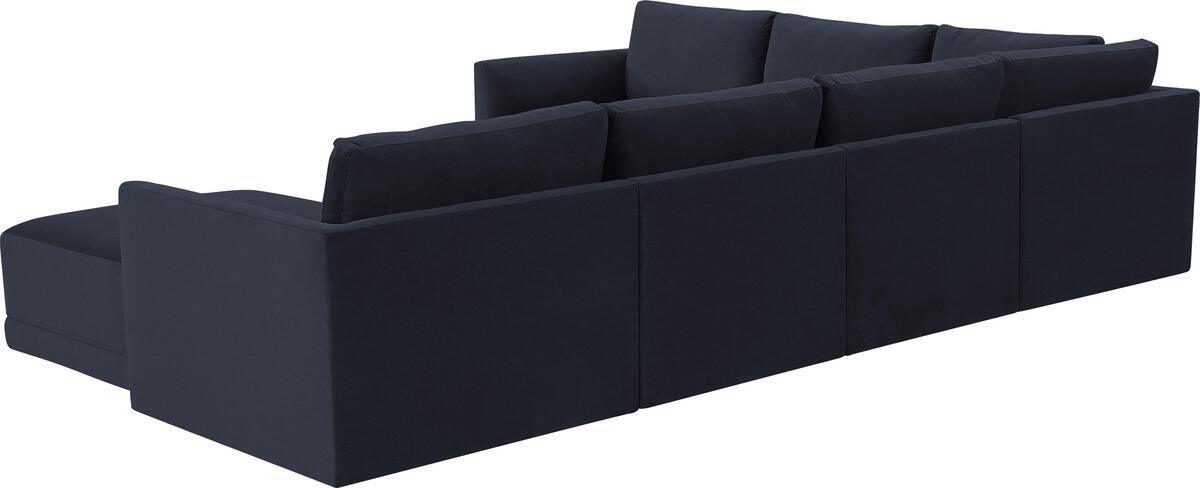 Tov Furniture Sectional Sofas - Willow Navy Modular Large Chaise Sectional