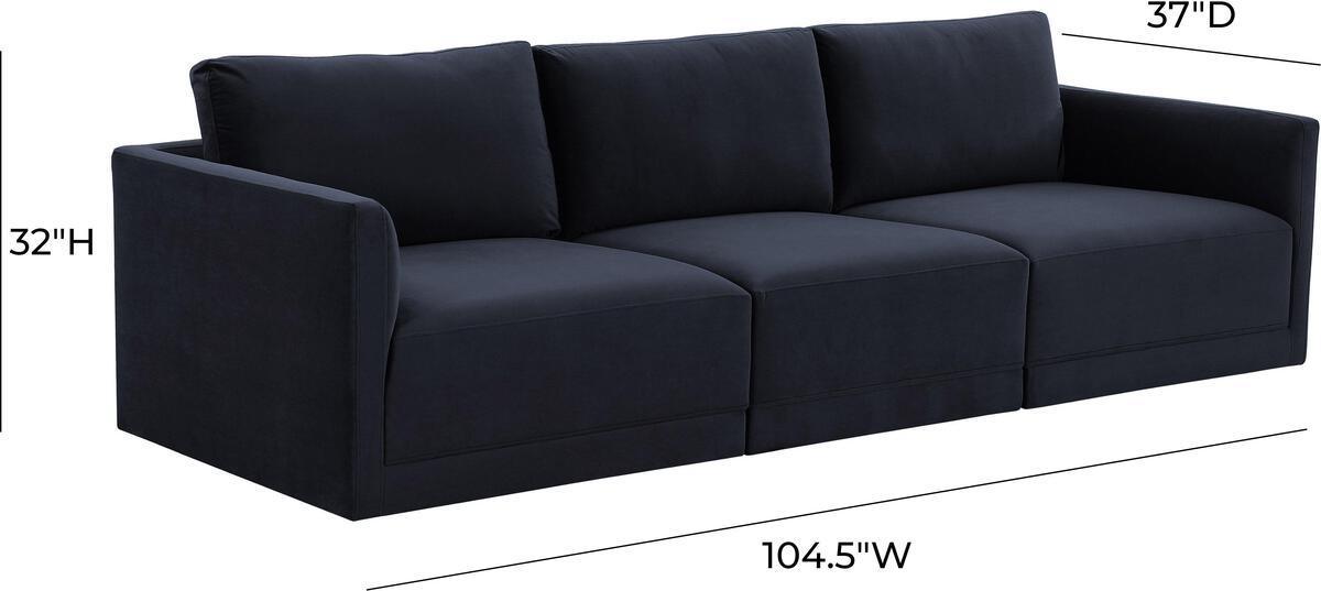 Tov Furniture Sofas & Couches - Willow Navy Modular Sofa
