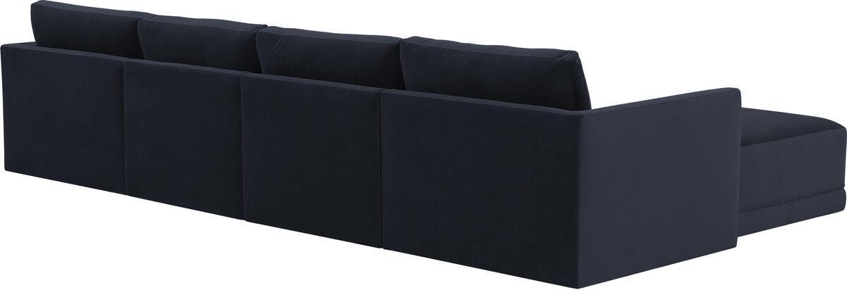Tov Furniture Sectional Sofas - Willow Navy Modular U Sectional