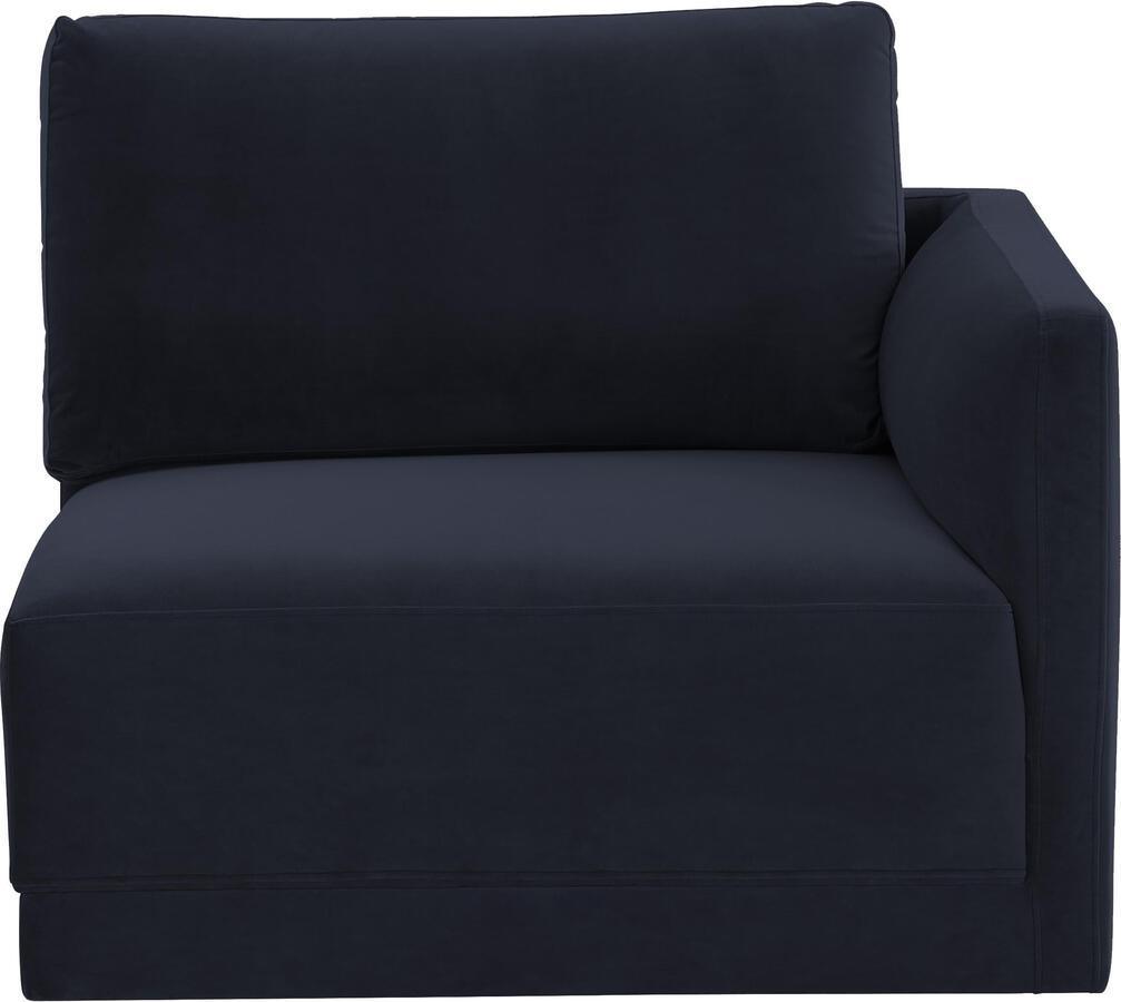 Tov Furniture Accent Chairs - Willow Navy RAF Corner Chair