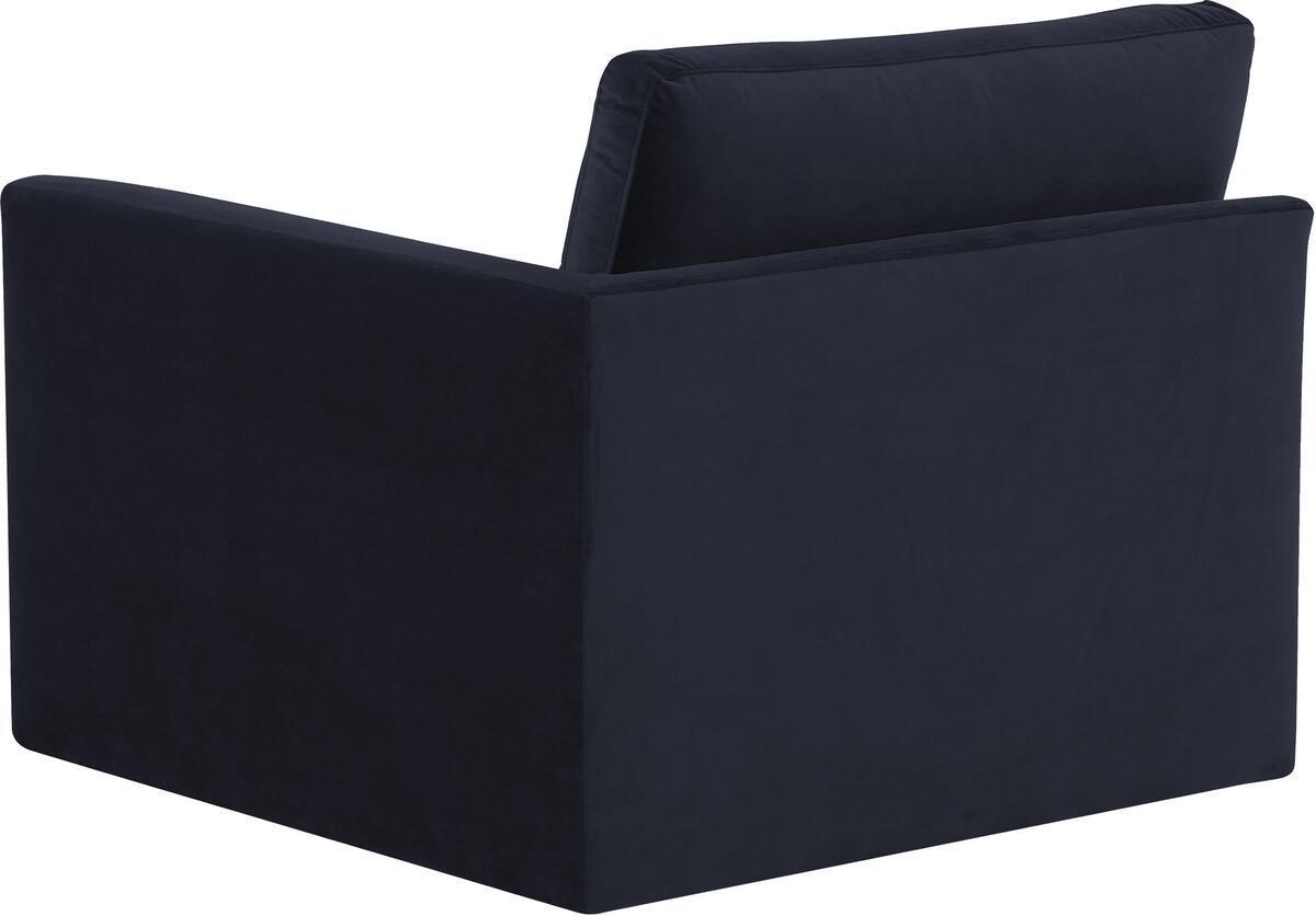 Tov Furniture Accent Chairs - Willow Navy RAF Corner Chair