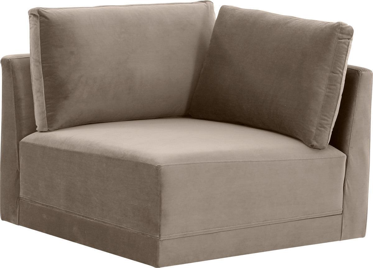 Tov Furniture Accent Chairs - Willow Taupe Corner Chair