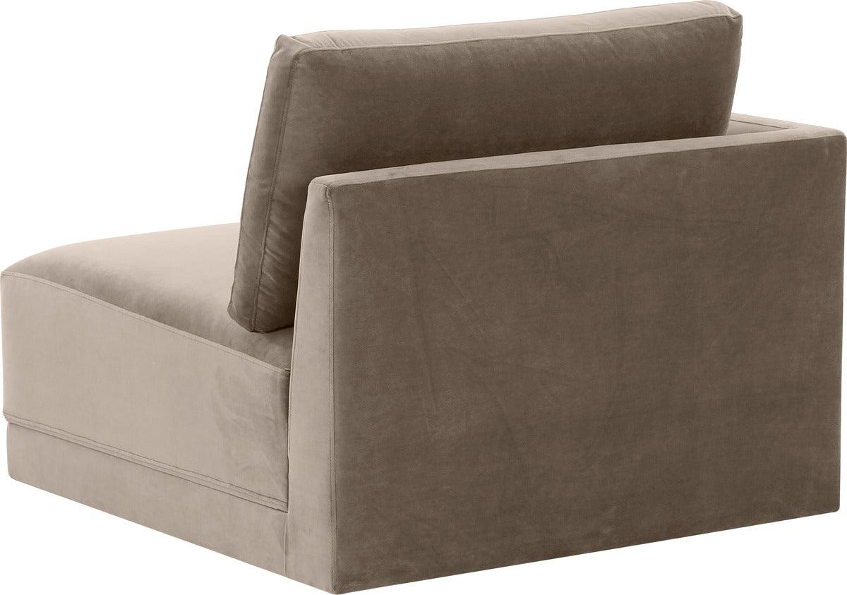 Tov Furniture Accent Chairs - Willow Taupe LAF Corner Chair