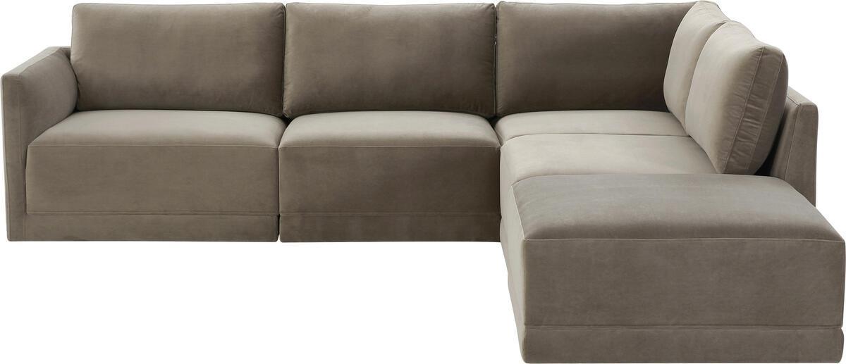 Tov Furniture Sectional Sofas - Willow Taupe Modular RAF Sectional