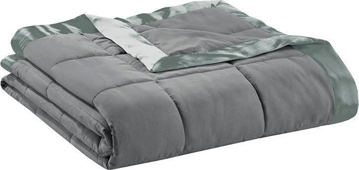 Olliix.com Comforters & Blankets - Windom All Season King Alternative Blanket Charcoal