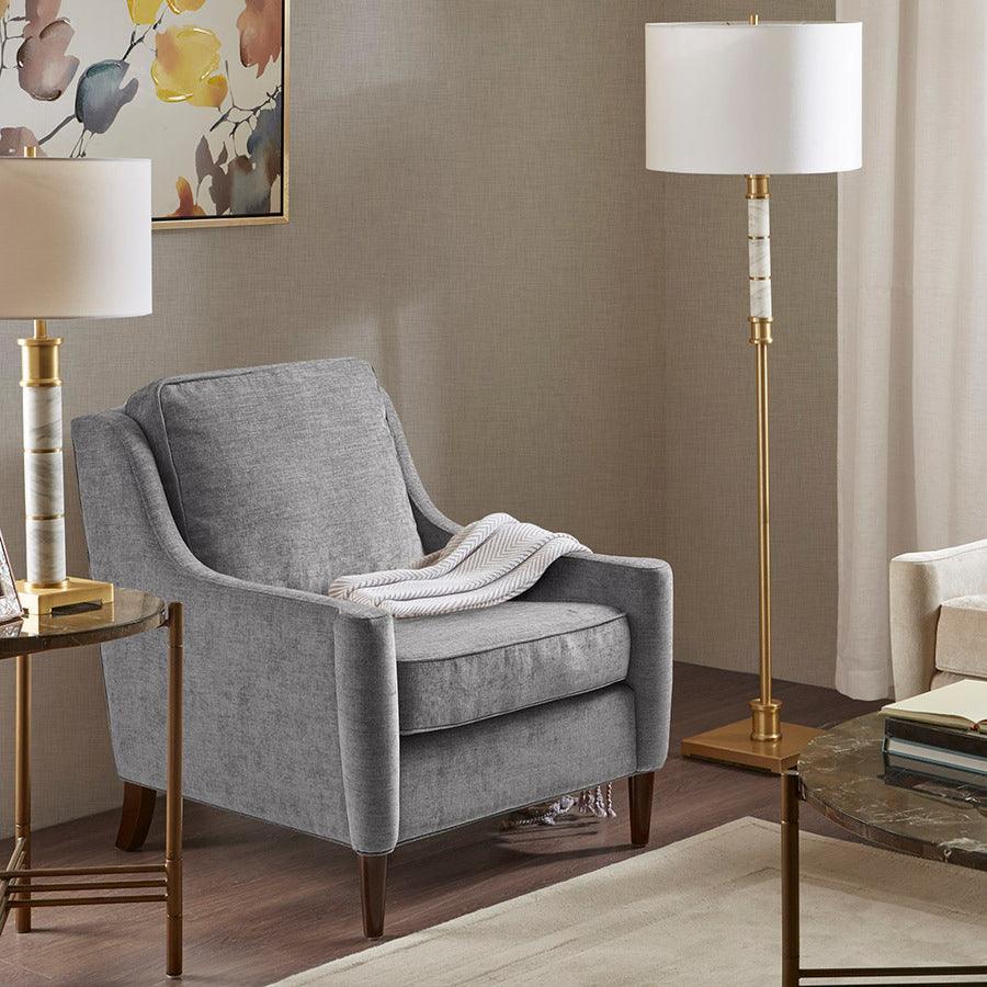 Olliix.com Accent Chairs - Windsor Lounge Dark Gray