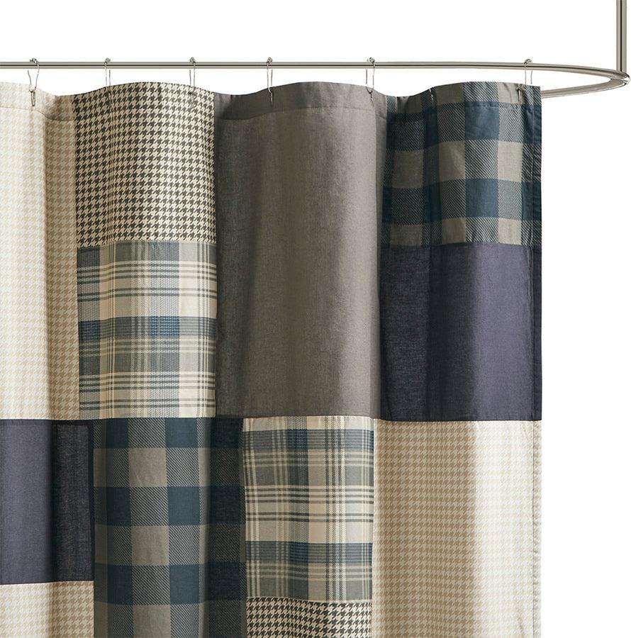 Olliix.com Shower Curtains - Winter Hills 100% Cotton Shower Curtain Tan