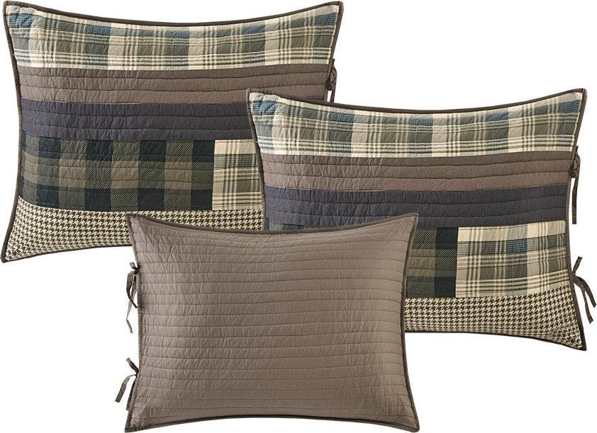 Olliix.com Comforters & Blankets - Winter Lodge/Cabin Plains 5 Piece Day Bed Cover Set Daybed Tan