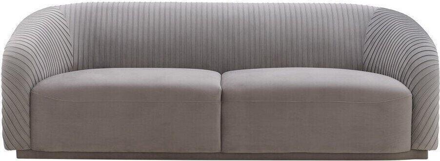 Tov Furniture Sofas & Couches - Yara Pleated Sofa Gray