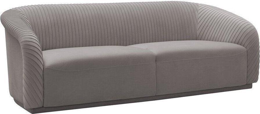 Tov Furniture Sofas & Couches - Yara Pleated Sofa Gray