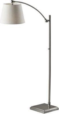 Adesso Floor Lamps - York Floor Lamp- Steel