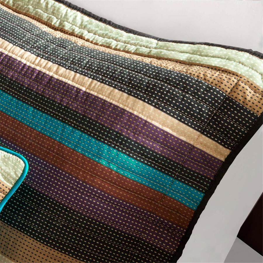 Olliix.com Comforters & Blankets - Yosemite Full/Queen Reversible Coverlet Set Multicolor