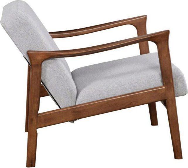 Alpine Furniture Accent Chairs - Zephyr Lounge Chair Brown & Light Gray