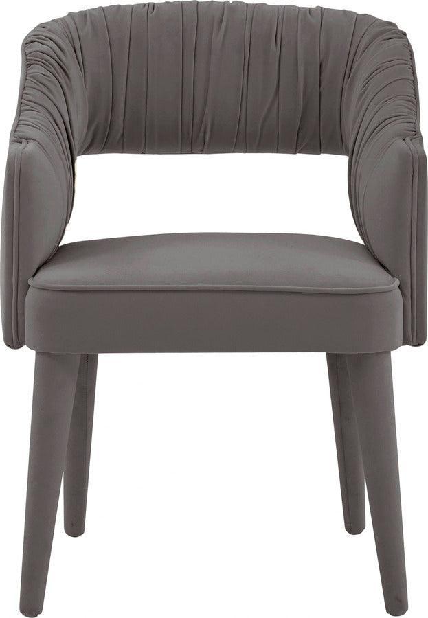 Tov Furniture Dining Chairs - Zora Grey Velvet Dining Chair