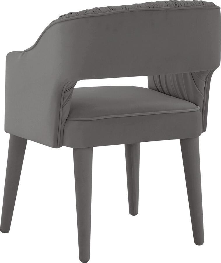 Tov Furniture Dining Chairs - Zora Grey Velvet Dining Chair