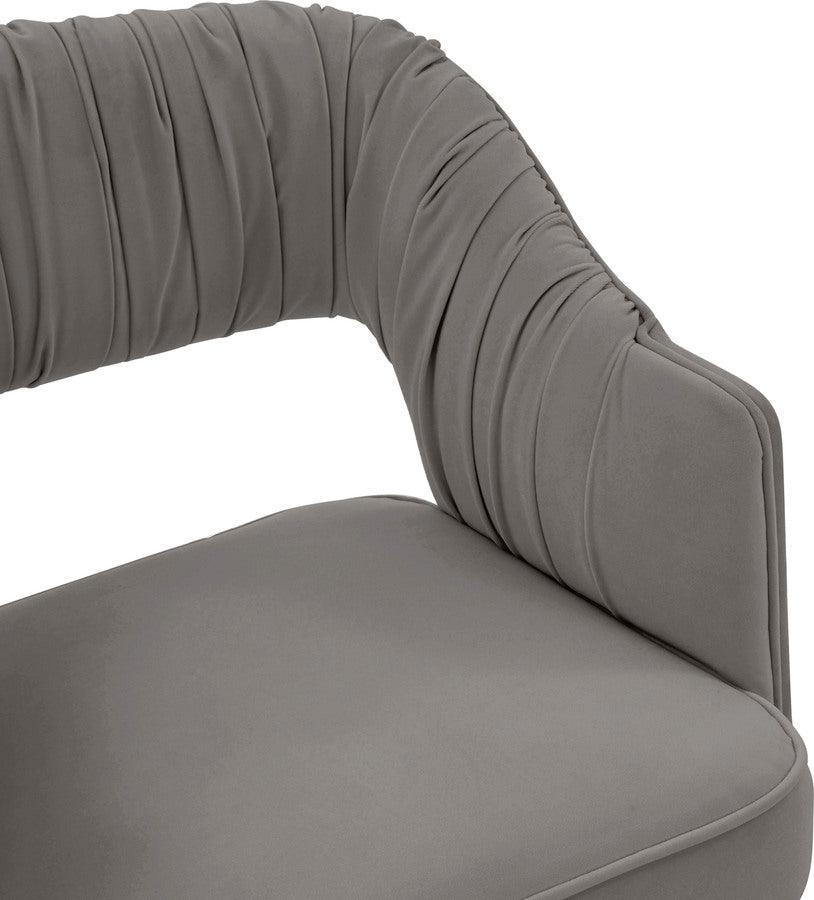 Tov Furniture Dining Chairs - Zora Grey Velvet Dining Chair