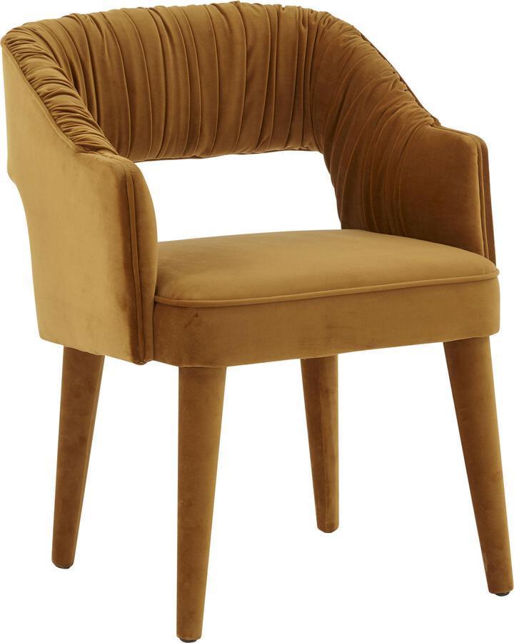 Tov Furniture Dining Chairs - Zora Turmeric Velvet Dining Chair