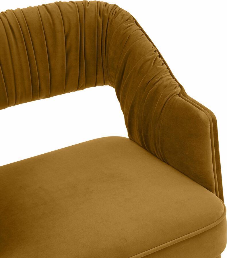Tov Furniture Dining Chairs - Zora Turmeric Velvet Dining Chair