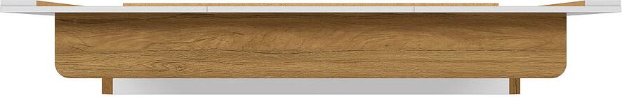 Manhattan Comfort TV & Media Units - Camberly 62.36 Floating Entertainment Center in White and Cinnamon