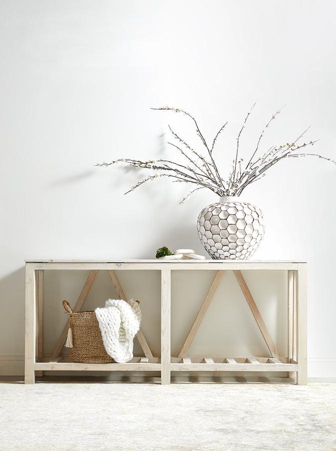 Essentials For Living Consoles - Spruce Console Table White Wash