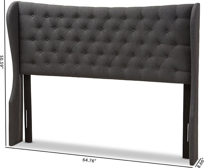 Wholesale Interiors Headboards - Cadence Queen Headboard Dark Gray