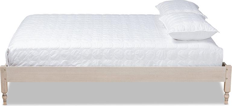 Wholesale Interiors Beds - Laure Queen Bed Antique White