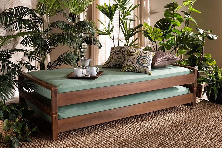 Wholesale Interiors Beds - Klara Twin to King Bed Walnut