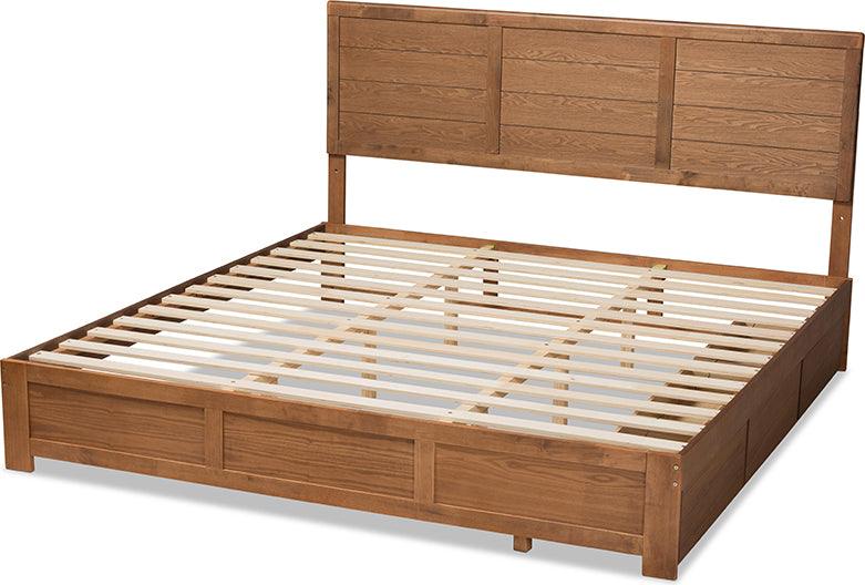 Wholesale Interiors Beds - Lisa King Storage Bed Ash Walnut