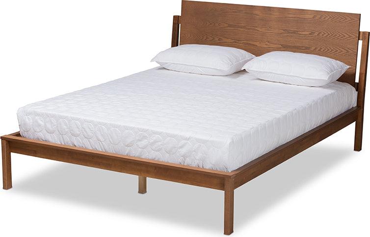 Wholesale Interiors Beds - Giuseppe Queen Bed Walnut Brown