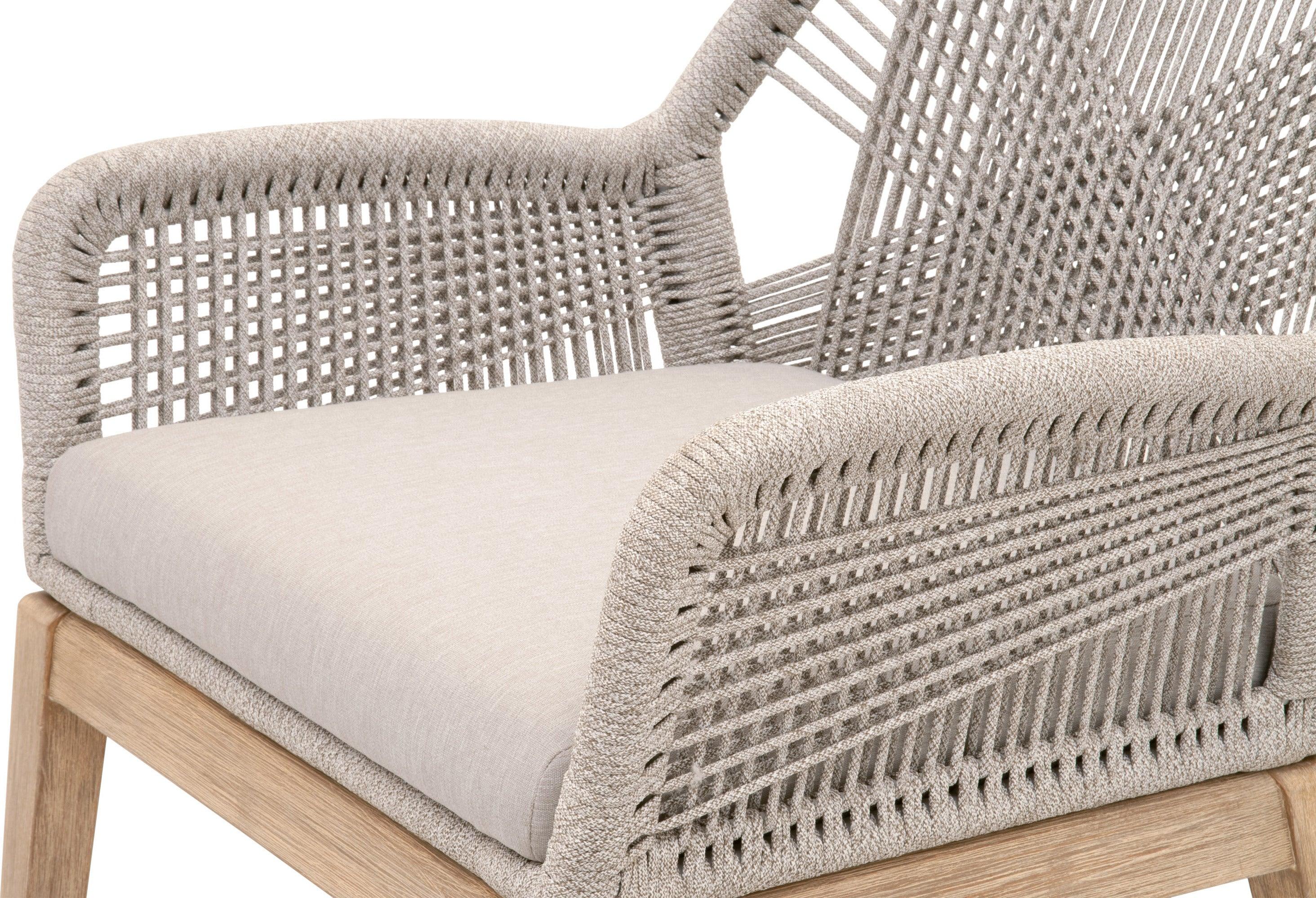 Essentials For Living Dining Chairs - Loom Arm Chair Taupe (Set of 2)