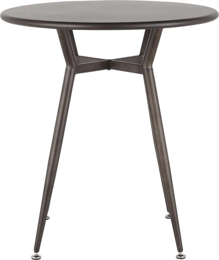 Lumisource Dining Tables - Clara Industrial Round Dinette Table in Antique Metal