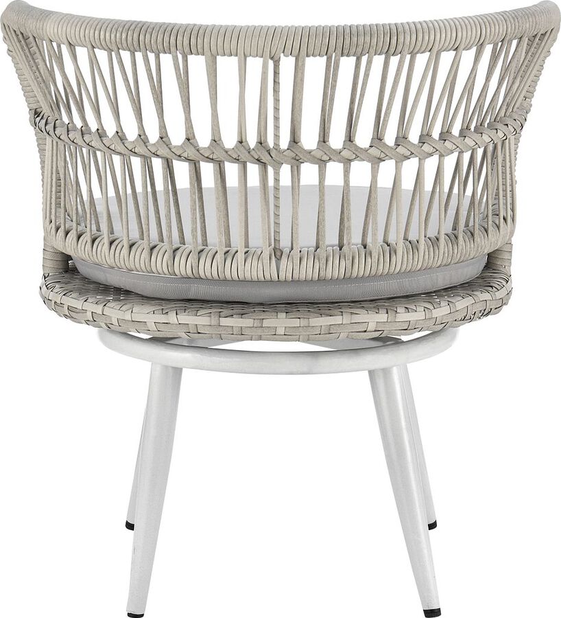 Manhattan Comfort Outdoor Conversation Sets - Monaco Patio 2- Person Seating Group with End Table with Grey Cushions