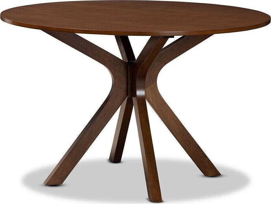 Wholesale Interiors Dining Tables - Kenji Round Dining Table Walnut & Brown