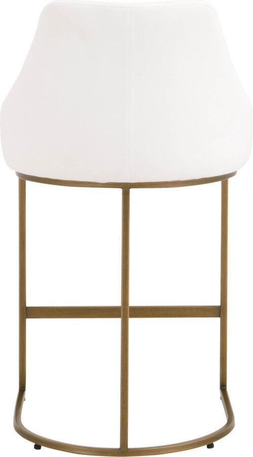 Essentials For Living Barstools - Parissa Counter Stool Set of 2 Brushed Gold