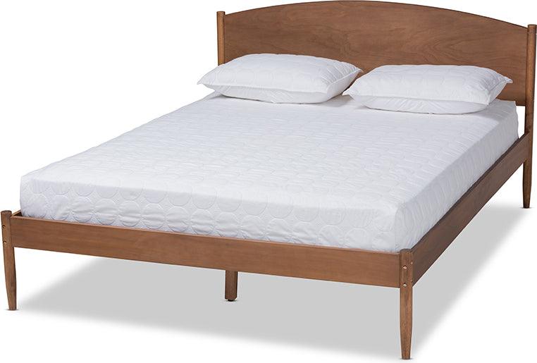 Wholesale Interiors Beds - Leanora Queen Bed Ash walnut