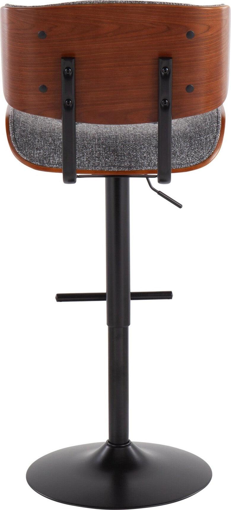 Lumisource Barstools - Lombardi Barstool Black & Gray