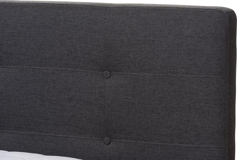 Wholesale Interiors Beds - Valencia King Bed Dark Gray