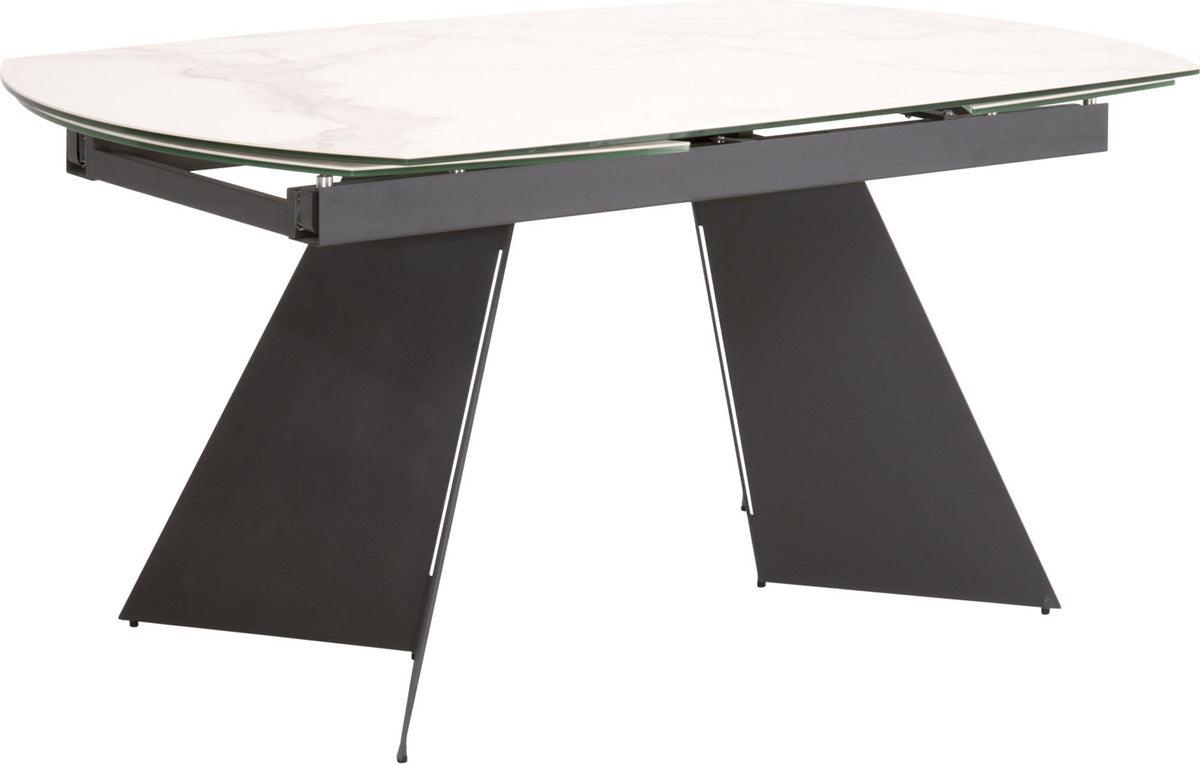 Essentials For Living Dining Tables - Torque Extension Dining Table Matte Dark Gray