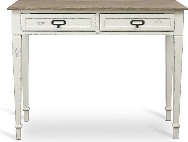 Wholesale Interiors Desks - Dauphine French Accent Writing Desk White & Light Brown