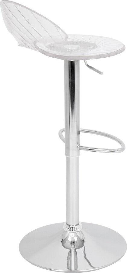Lumisource Barstools - Spyra Contemporary Light Up and Height Adjustable Bar Stool in Multi