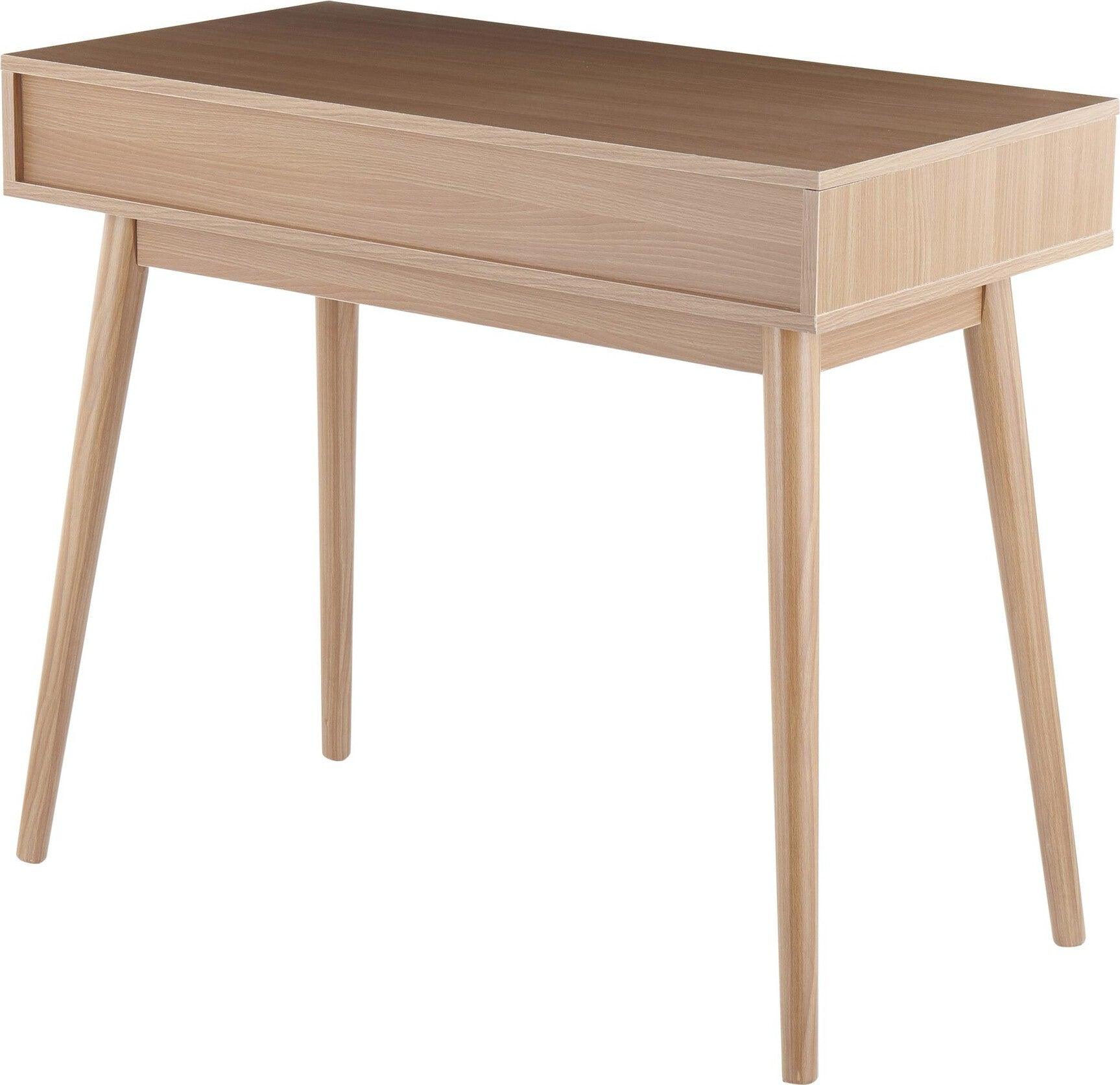 Lumisource Desks - Pebble Desk Natural & White