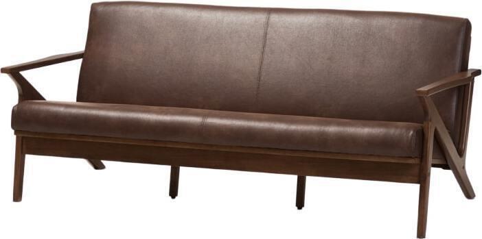 Wholesale Interiors Sofas & Couches - Bianca Sofa Walnut & Dark Brown